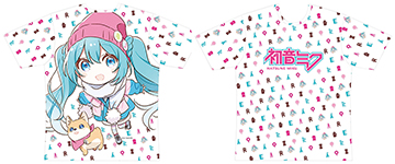 初音ミク×AOZORAGEAR フルグラフィックTシャツ 通常頭身ver.